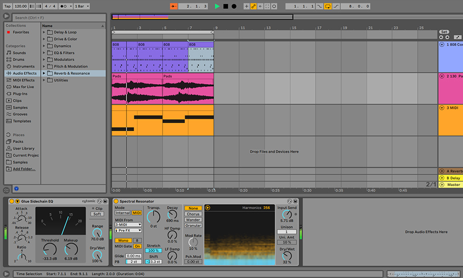 Exploring new ambient environments in Ableton Live 11