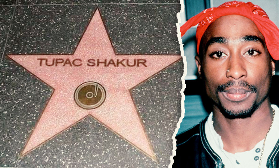 Tupac Shakur Receives Posthumous Star on Hollywood Walk of Fame