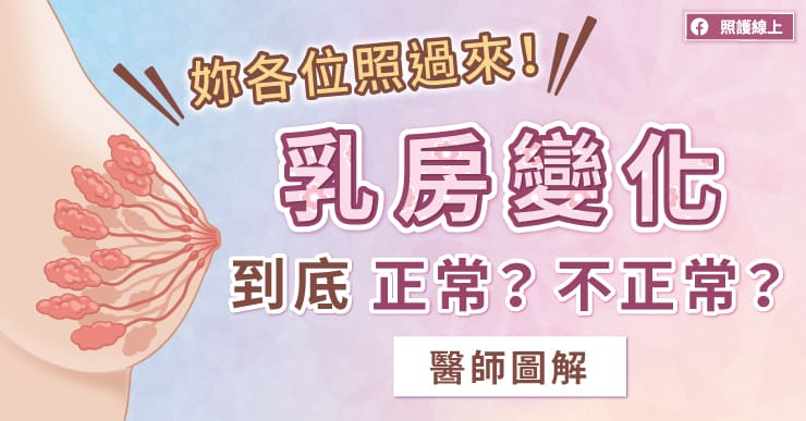 妳各位照過來！乳房變化到底正常？不正常？醫師圖解｜照護線上
