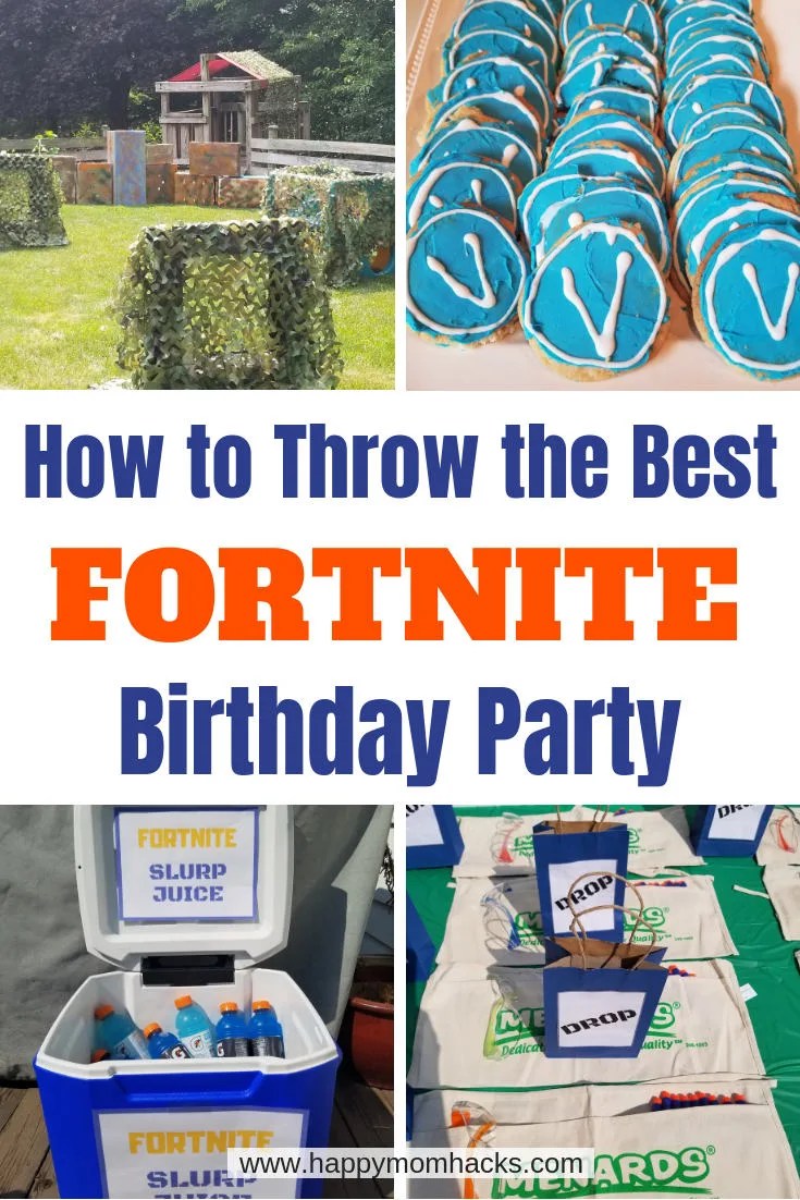 Fortnite Birthday Party Supplies and Ideas Happy Mom Hacks