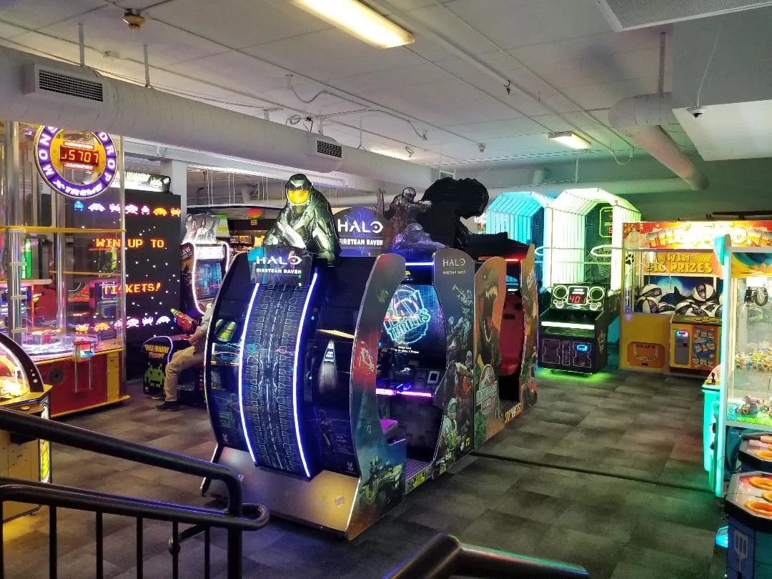 The Arcade is a fun indoor attraction at the Great Wolf Lodge.