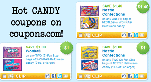 $1.40/1 Nestle Bagged Candy Printable + more candy coupons! | Happy
