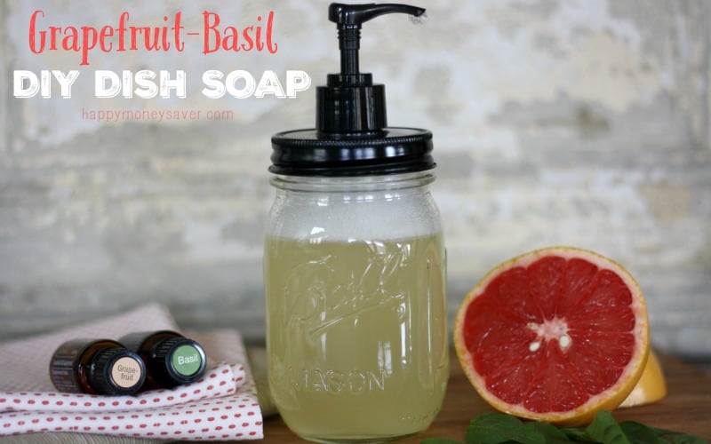 Best Recipe For Homemade Dish Soap {Grapefruit Basil}
