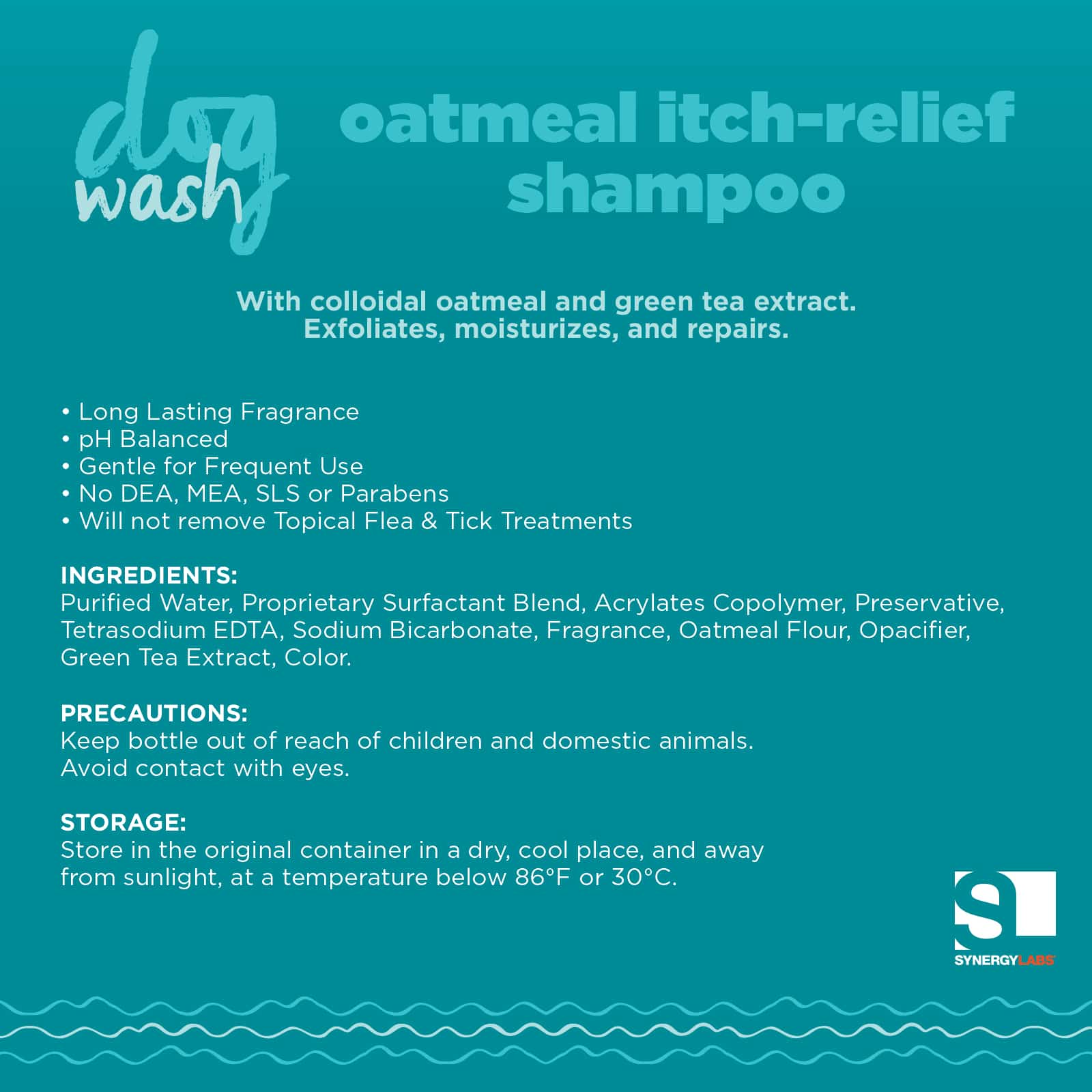 DOG WASH OATMEAL ITCHRELIEF SHAMPOO 12 OZ 354ML The Happy Pet Place