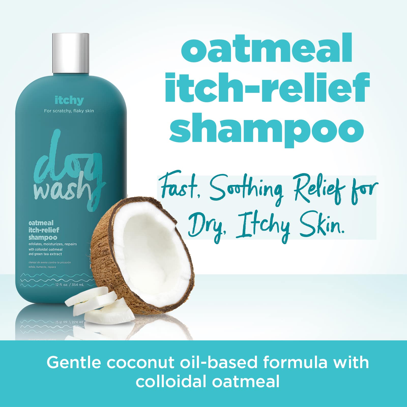DOG WASH OATMEAL ITCHRELIEF SHAMPOO 12 OZ 354ML The Happy Pet Place