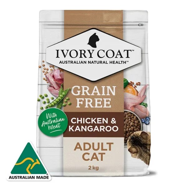 IVORY COAT CAT CHICKEN & KANGAROO 2KG The Happy Pet Place