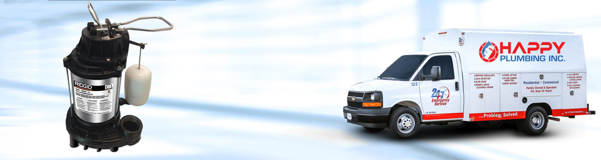 Sump Pump Services Happy Plumbing Inc.