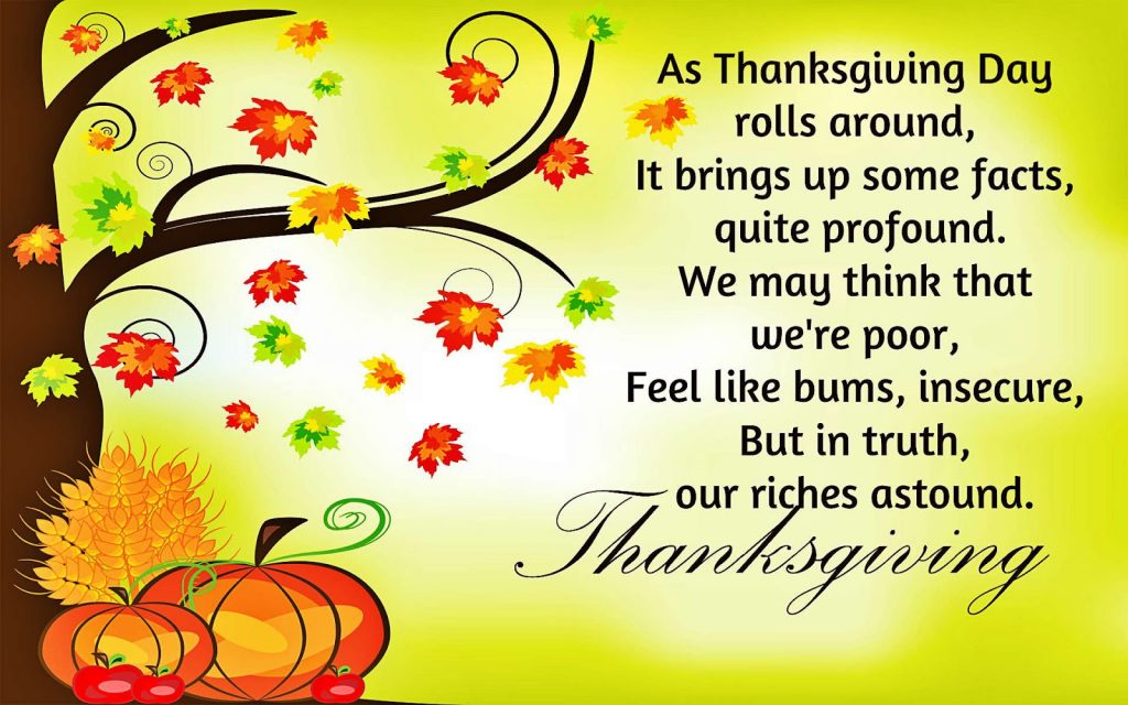Thanksgiving Poems for Church, Kids, Preschoolers, Poems, Bible Verses