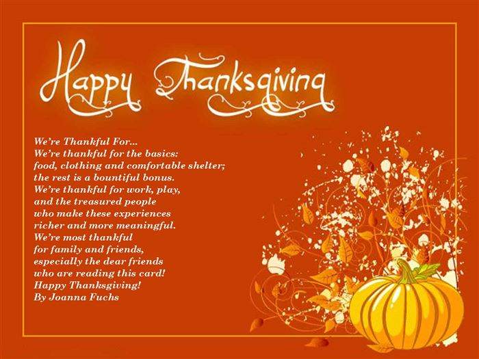 Thanksgiving Poems for Church, Kids, Preschoolers, Inspirational Poems