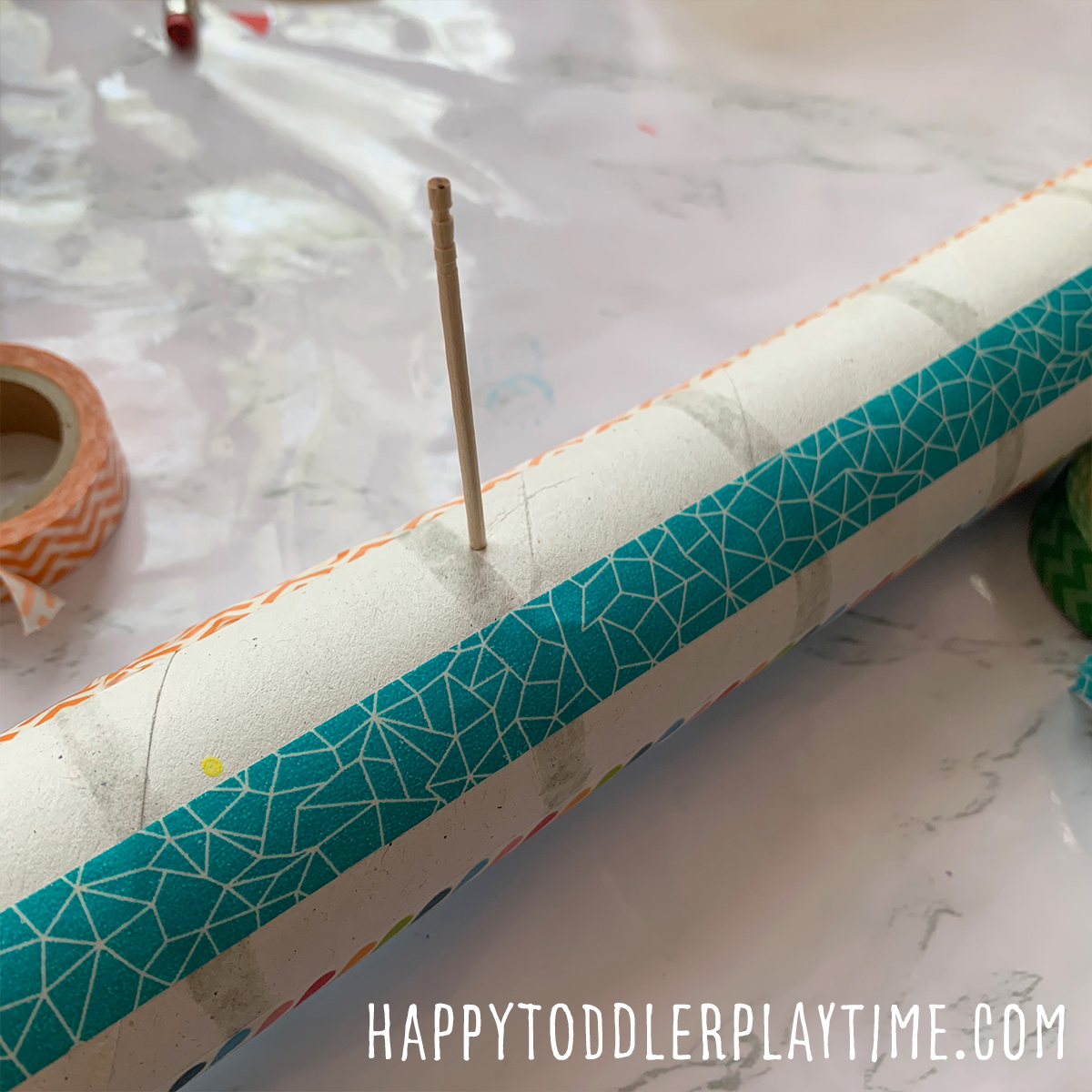 DIY Cardboard Tube Kazoo Craft for Kids Happy Toddler Playtime