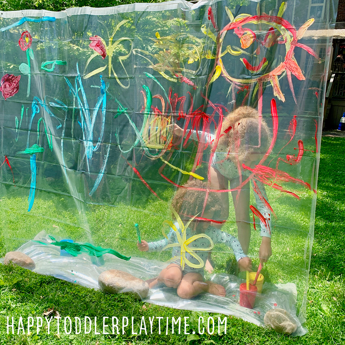 Summer Process Art Easy Outdoor Art Projects for Kids Happy Toddler Playtime