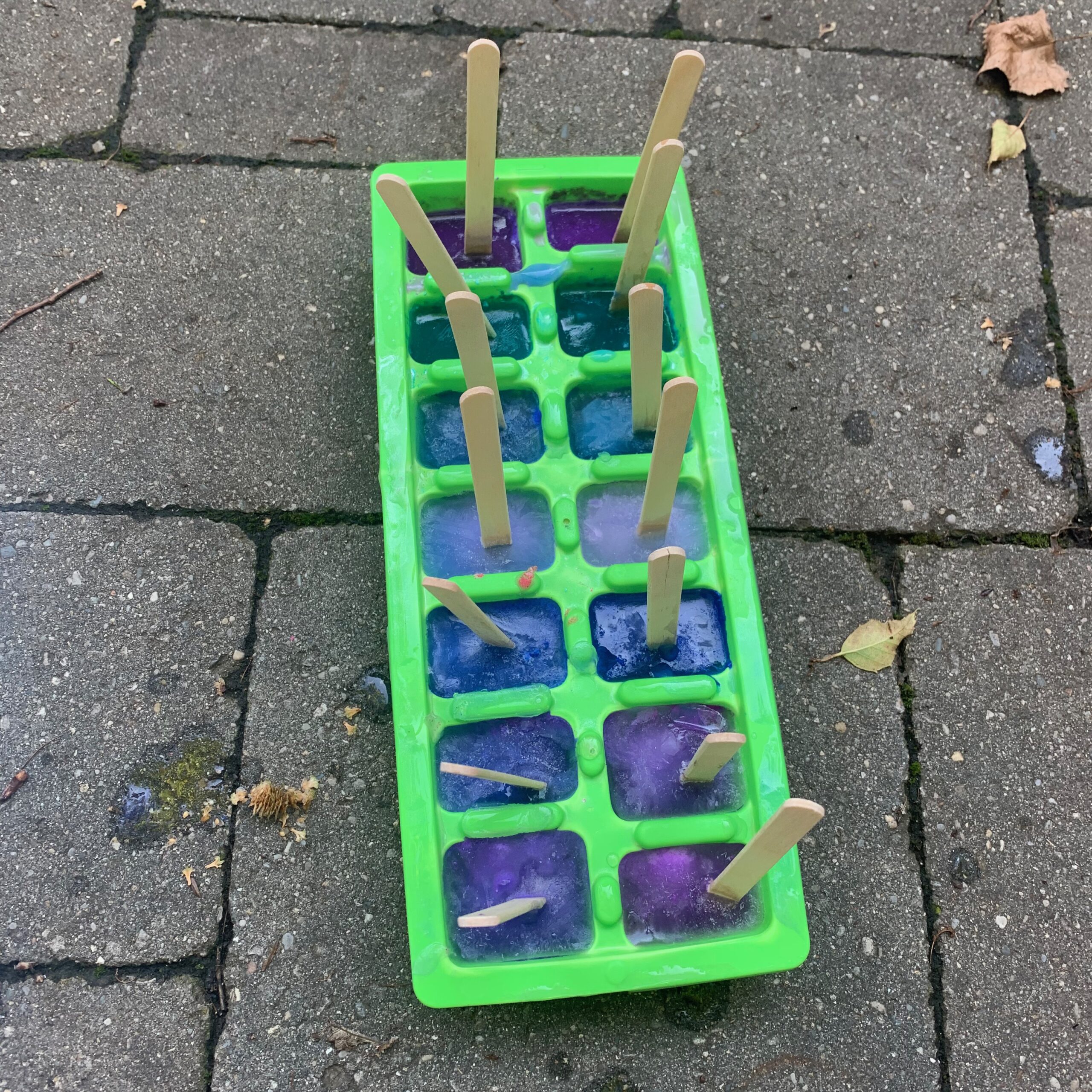 Ice Painting Summer Process Art Idea for Kids Happy Toddler Playtime