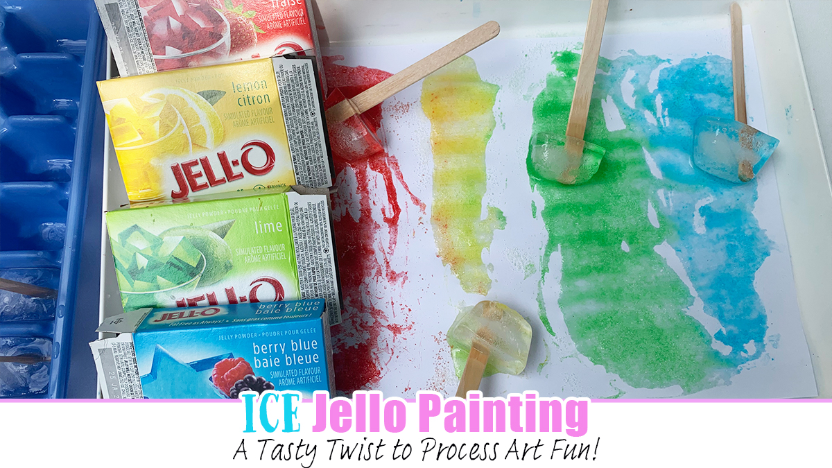 Jello Ice Painting A Tasty Twist to Process Art Fun Happy Toddler