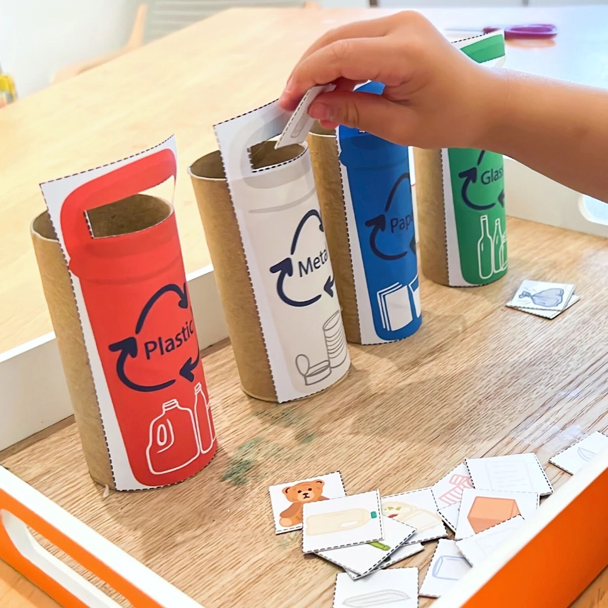 Sort Before You Recycle A Fun Recycling Activity for Preschoolers