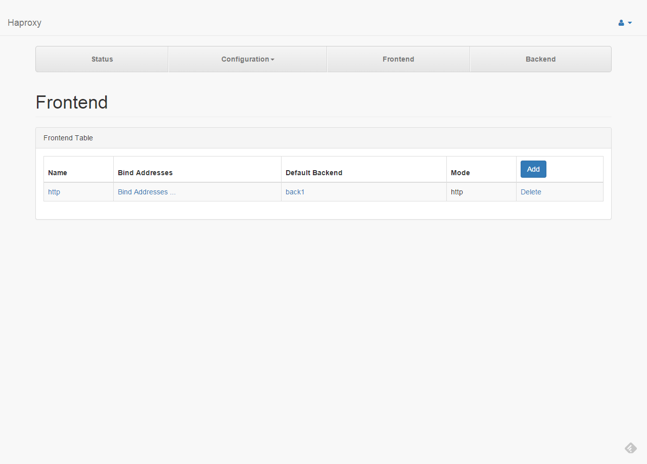 Frontend config haproxywebmanual