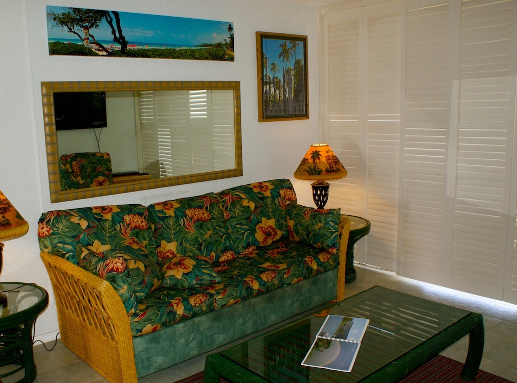Hapuna Beach Condo Living Room
