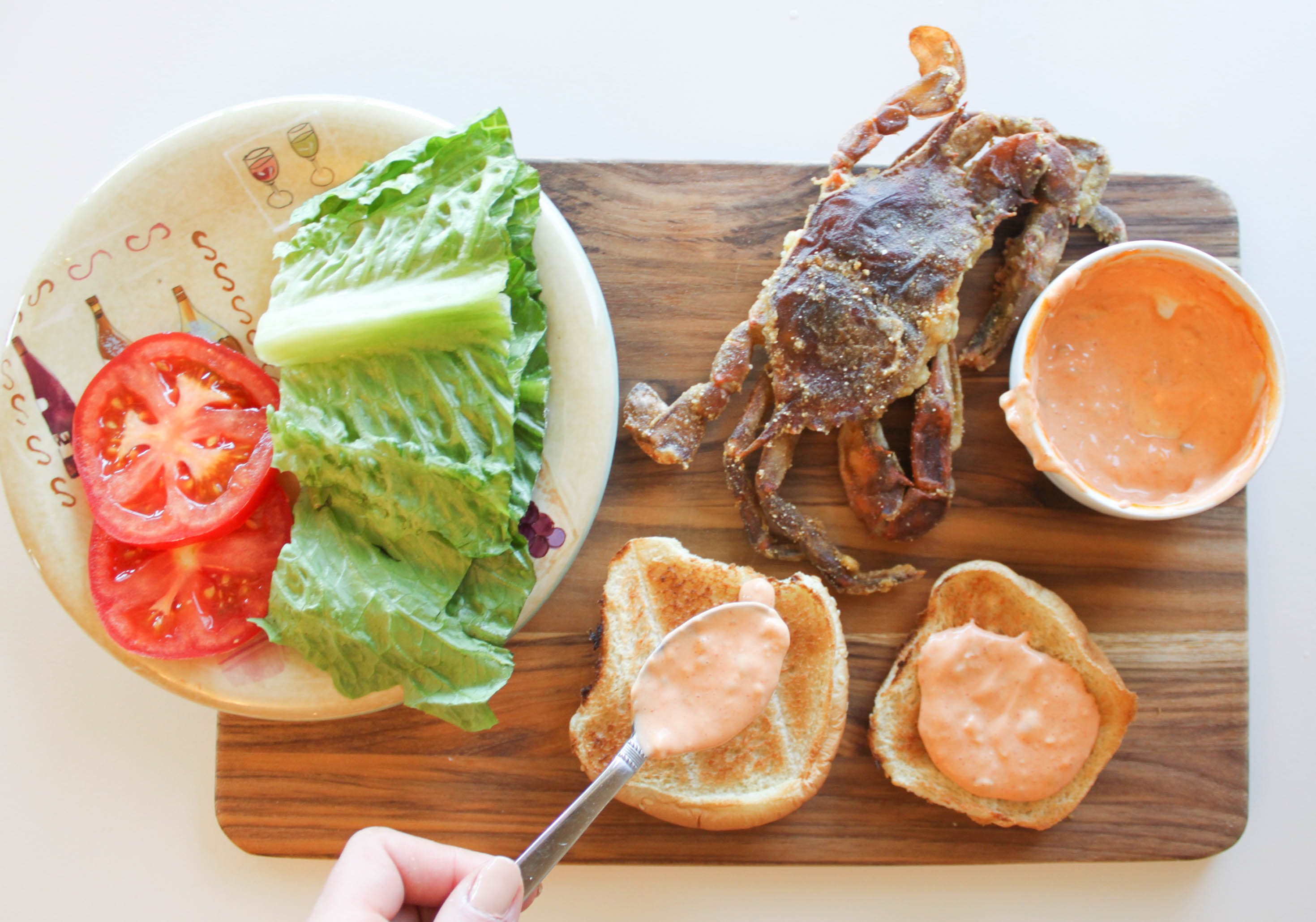 SoftShell Crab Burger with Spicy Tartar Sauce • Harbor Fish Market