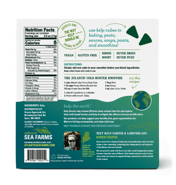 Atlantic Sea Farms Kelp Cubes • Harbor Fish Market