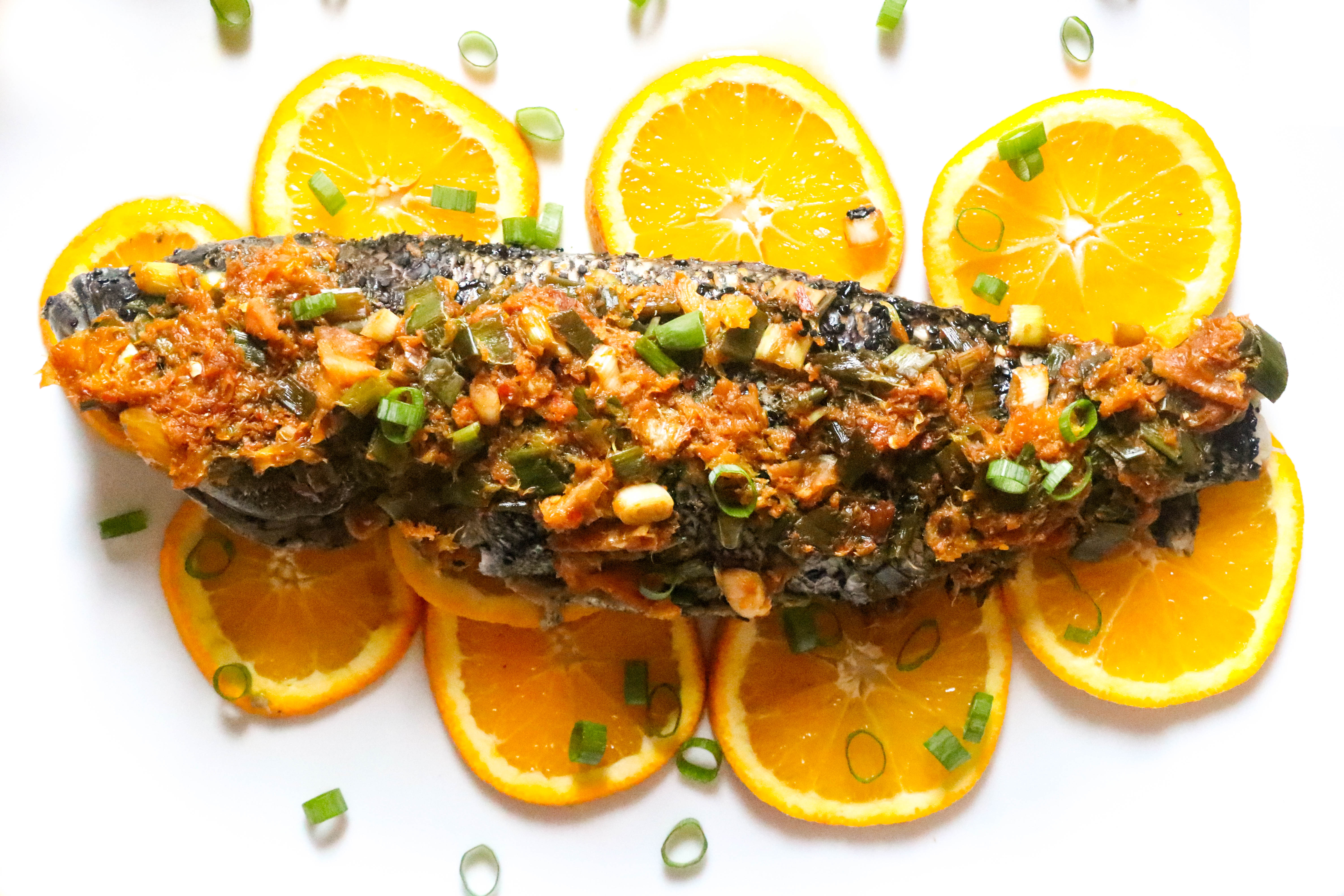 Whole Black Sea Bass with Orange and Ginger • Harbor Fish Market