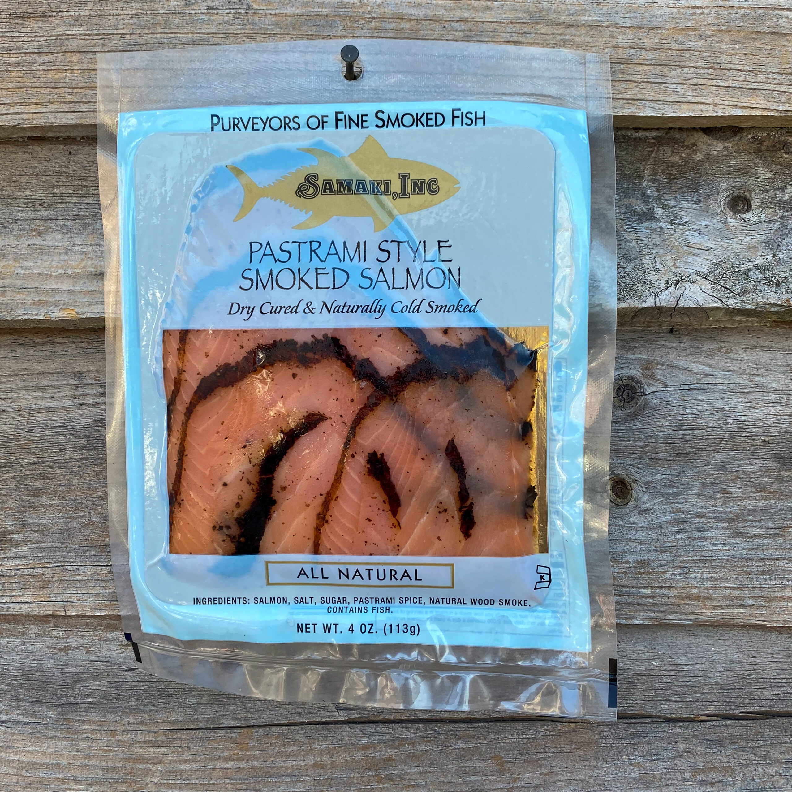 Samaki Pastrami Style Smoked Salmon • Harbor Fish Market