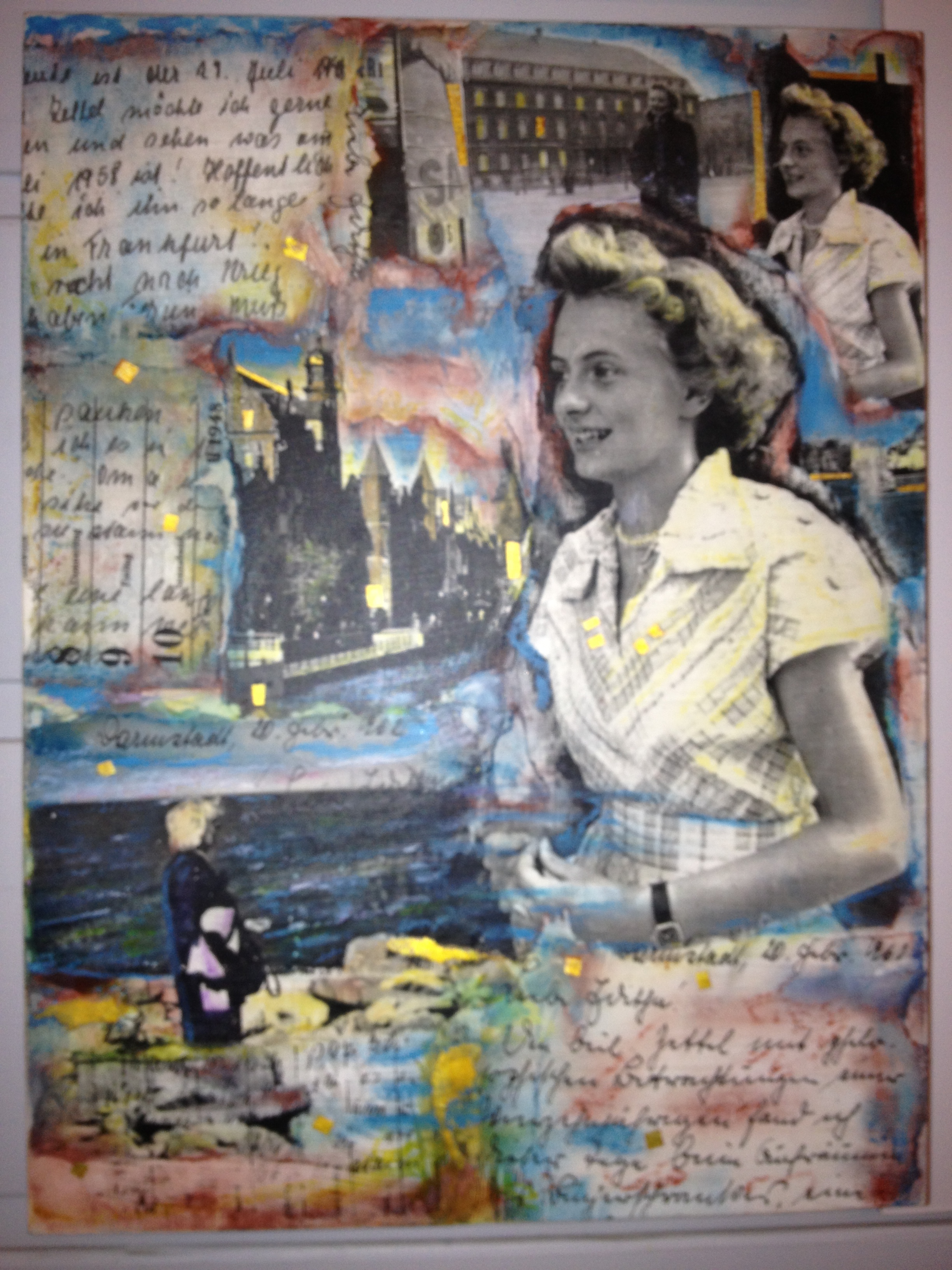 Looking back 9″x 12″ x 2″Harborview Arts Kathleen DraperGarner