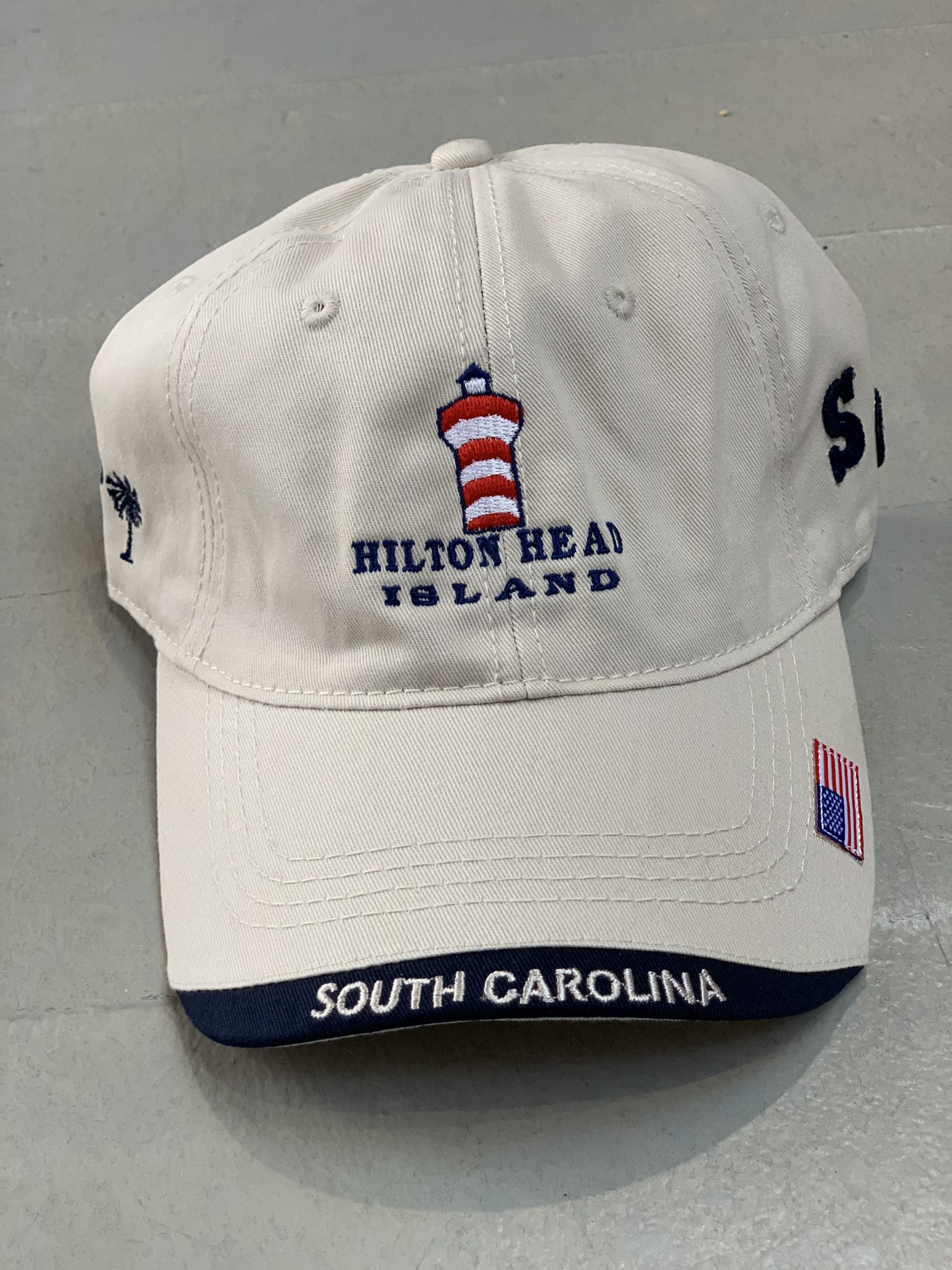 Hilton Head/ South Carolina Hat Khaki Harbour Town Lighthouse 22.95