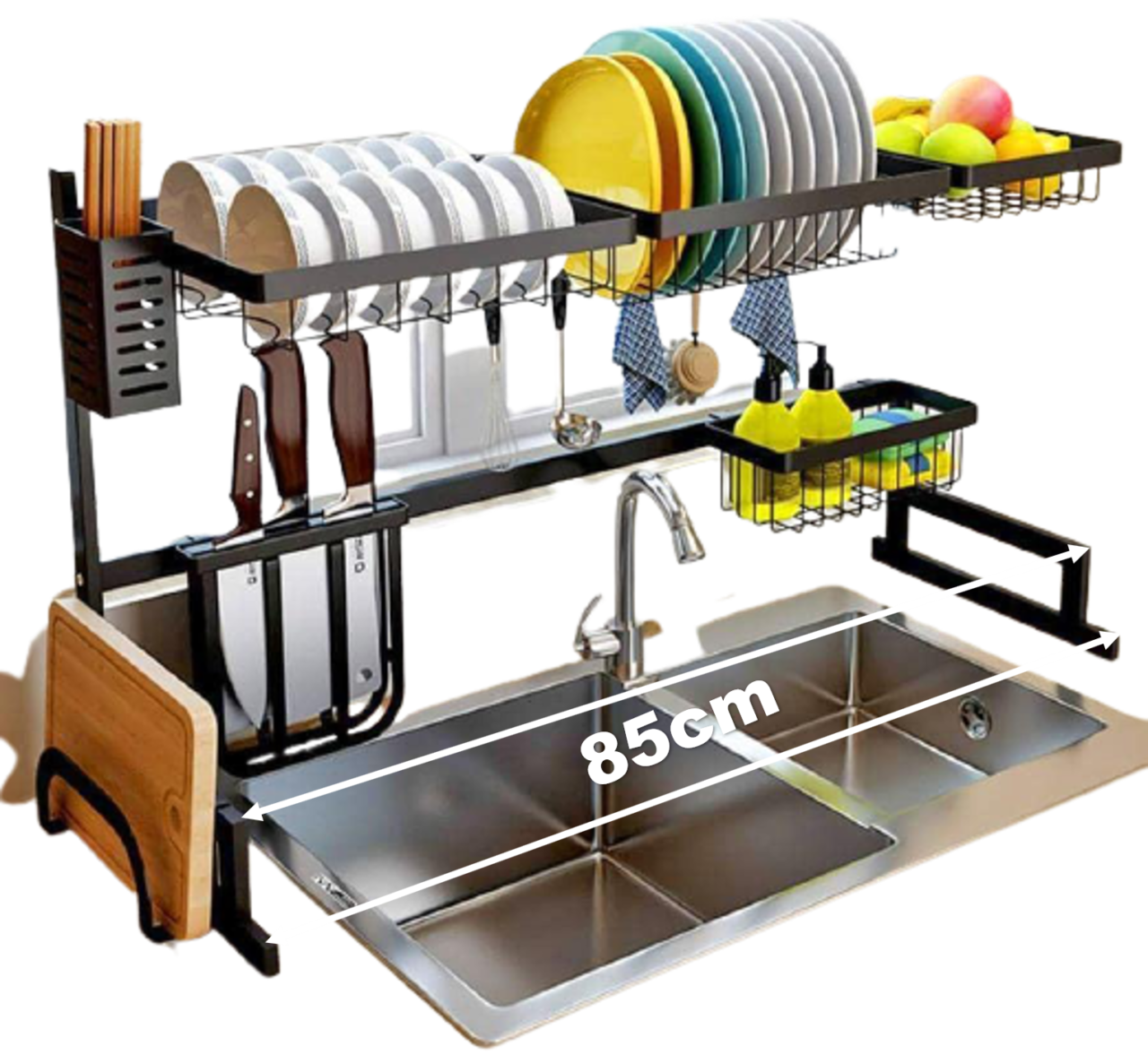 Dish & Utensils Drying Rack Over Sink With High Quality Iron Cast