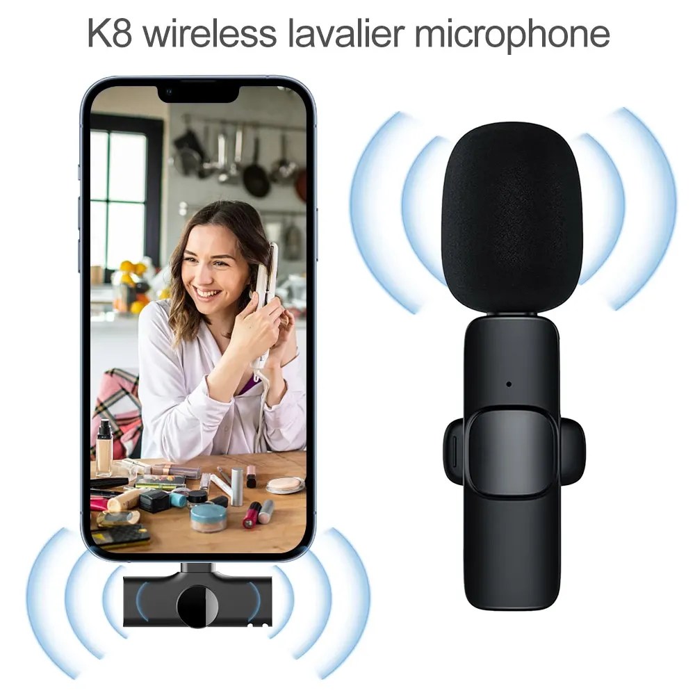 k8 Original Wireless Mic | Microphone For | Type C | Android | Iphone
