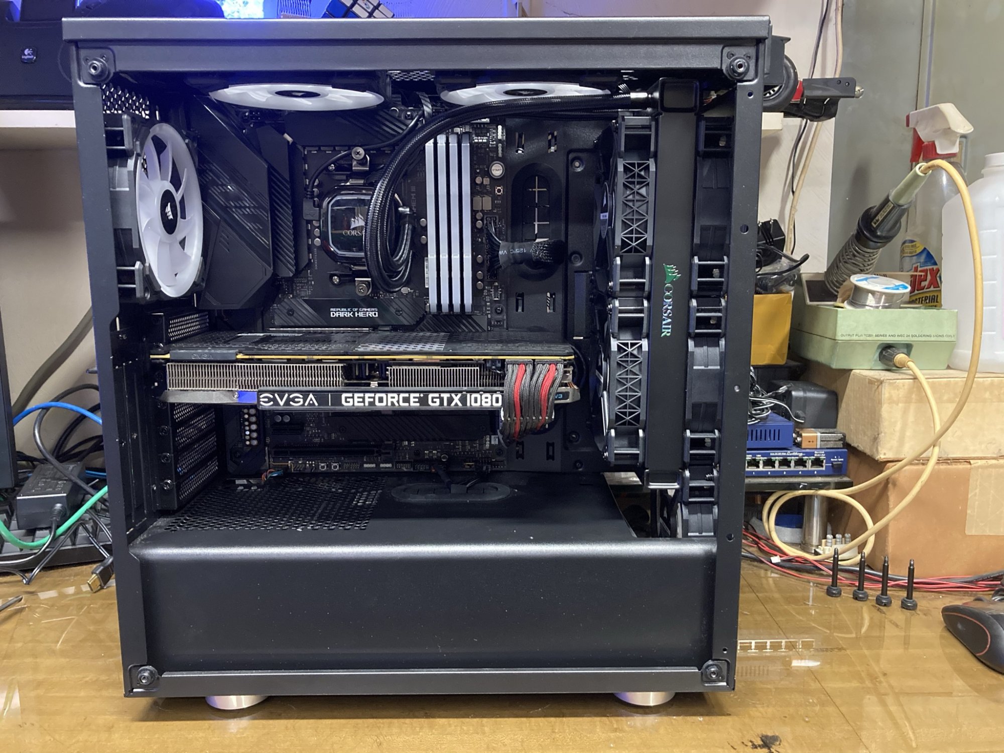AIO CPU and GPU need a little help on placement, fans etc please [H