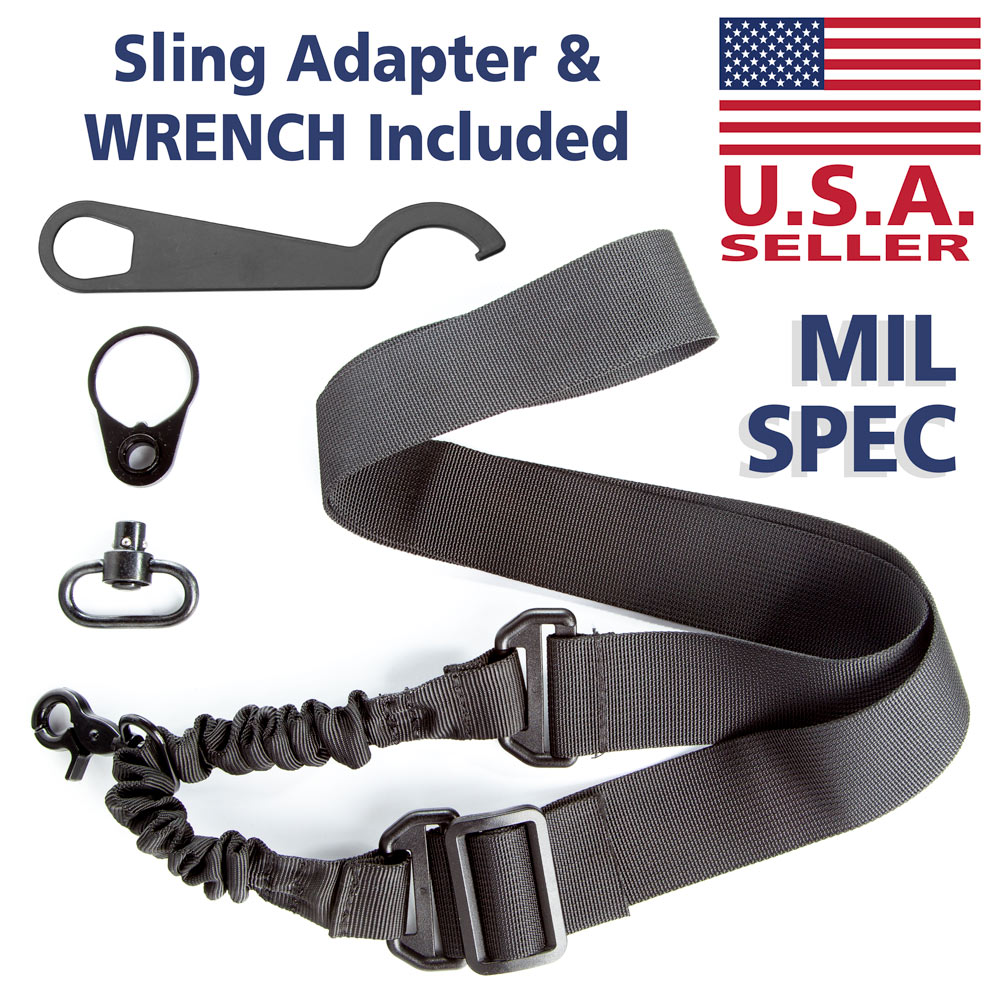 Single Point Sling W/ Adapter Plate QD Sling Swivel Mount COMBO
