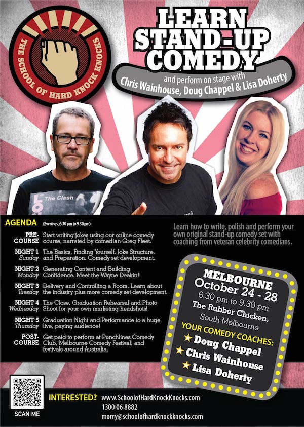 Learn standup comedy in October at The Rubber Chicken