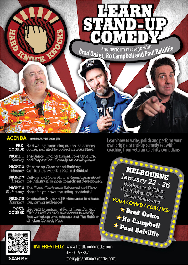 Learn standup comedy in Melbourne this January with Ro Campbell