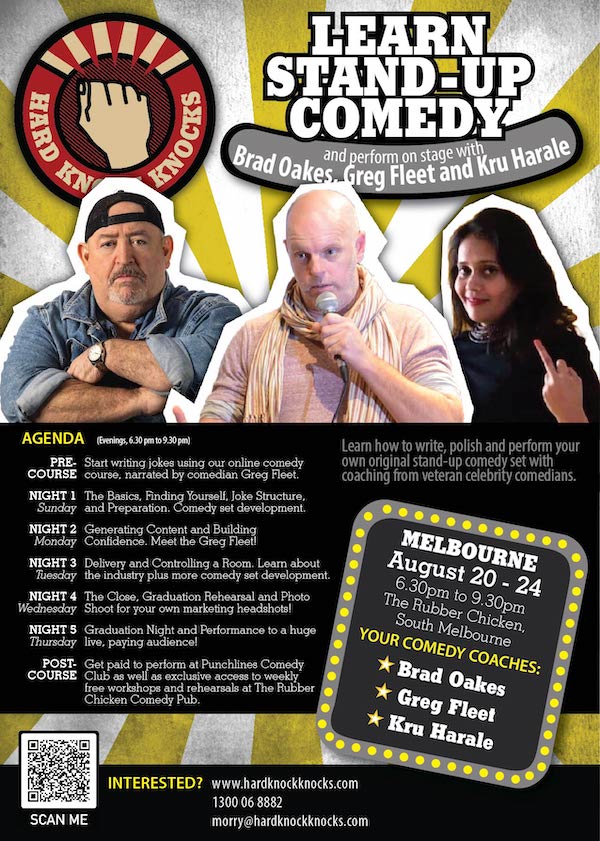 Learn Standup Comedy Melbourne August 20 24, 2023