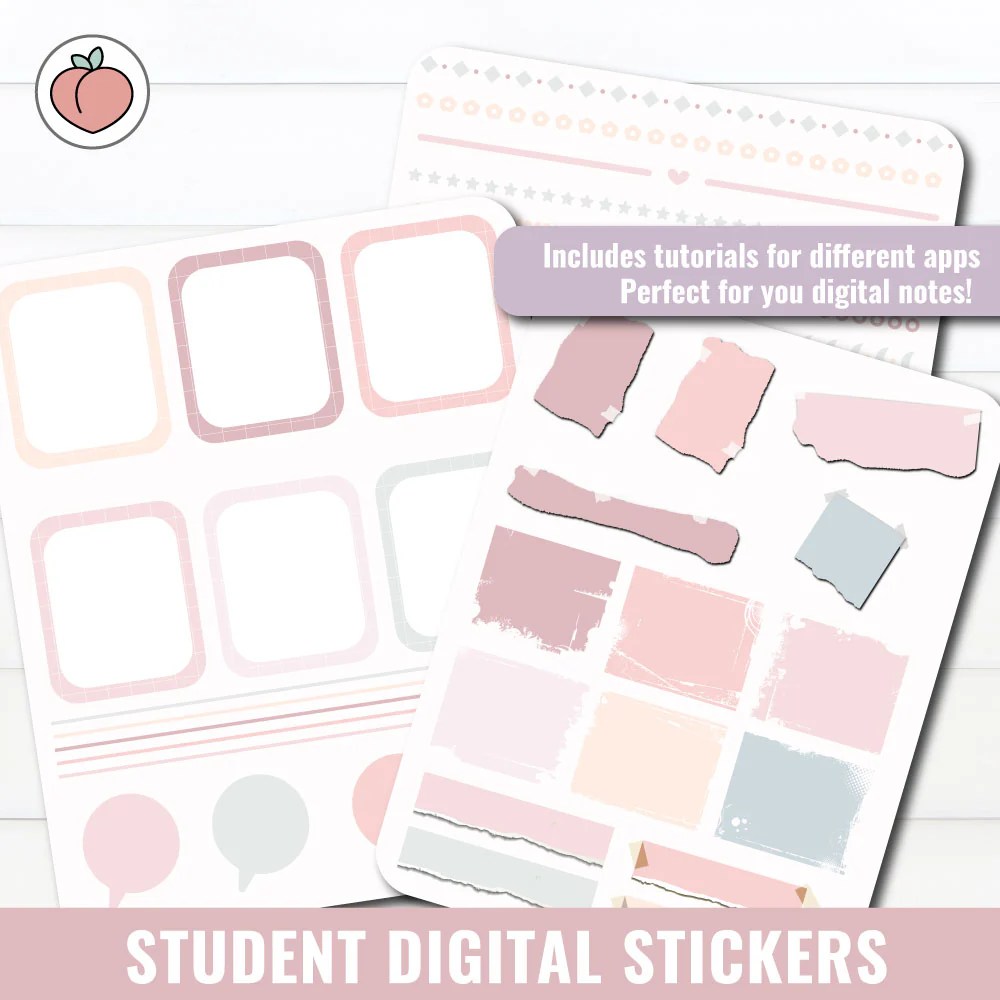 STUDENT DIGITAL STICKERS HardPeach