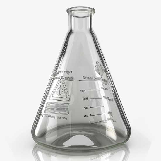 Pyrex Erlenmeyer Flask Hard and Soft Water