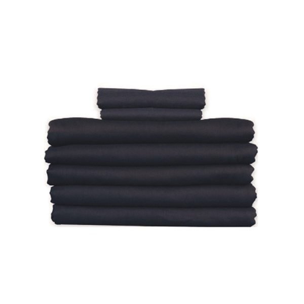 T130 66"x 104" Navy Flat Sheets (12 Pack)