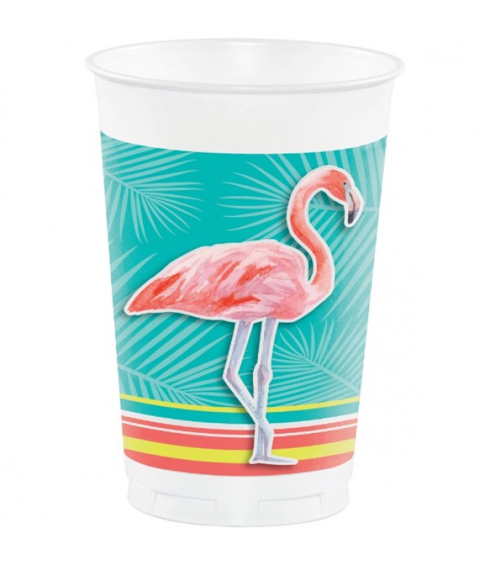 Hawaiian Luau 'Island Oasis' 16oz Plastic Cups (8ct)
