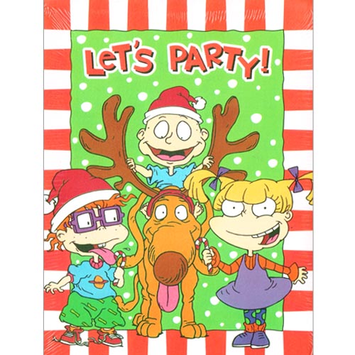 Rugrats Christmas Invitations w/ Envelopes (8ct)
