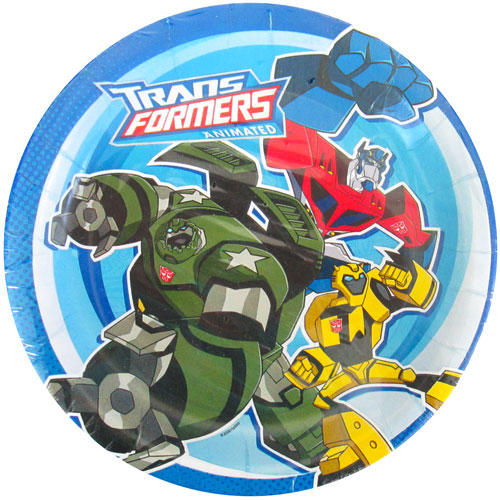 Transformers Animated Large Paper Plates (6ct)