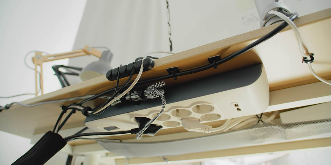 Clean Up the Cable Mess for LESS PC Desk Cable Management Guide