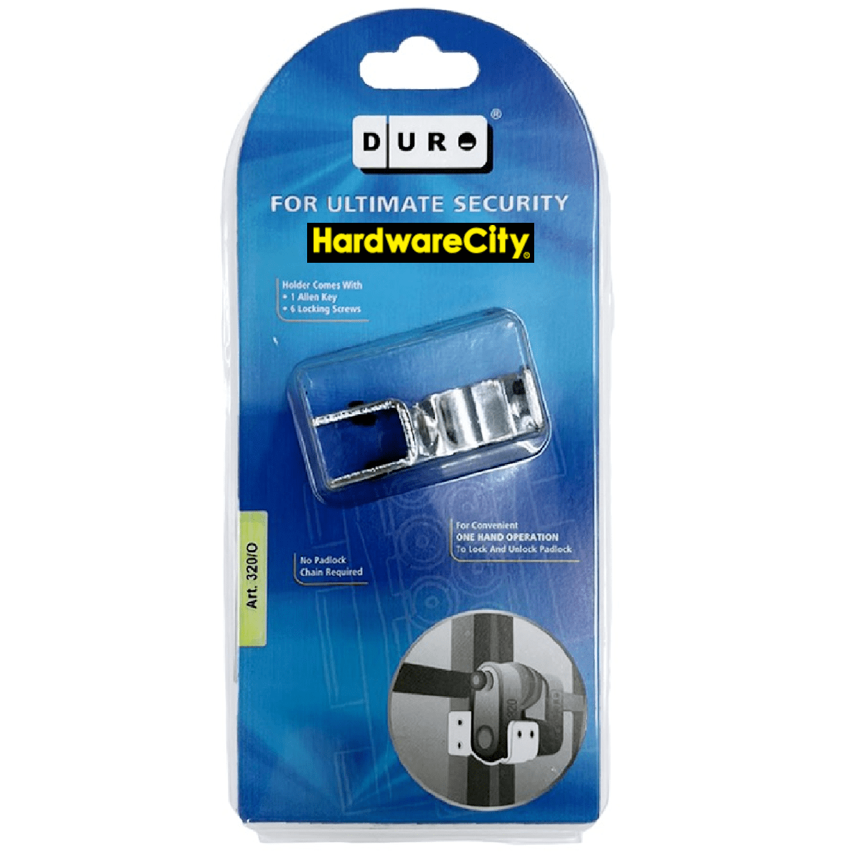 DURO ART 320/O Padlock Holder For Old HDB Gate