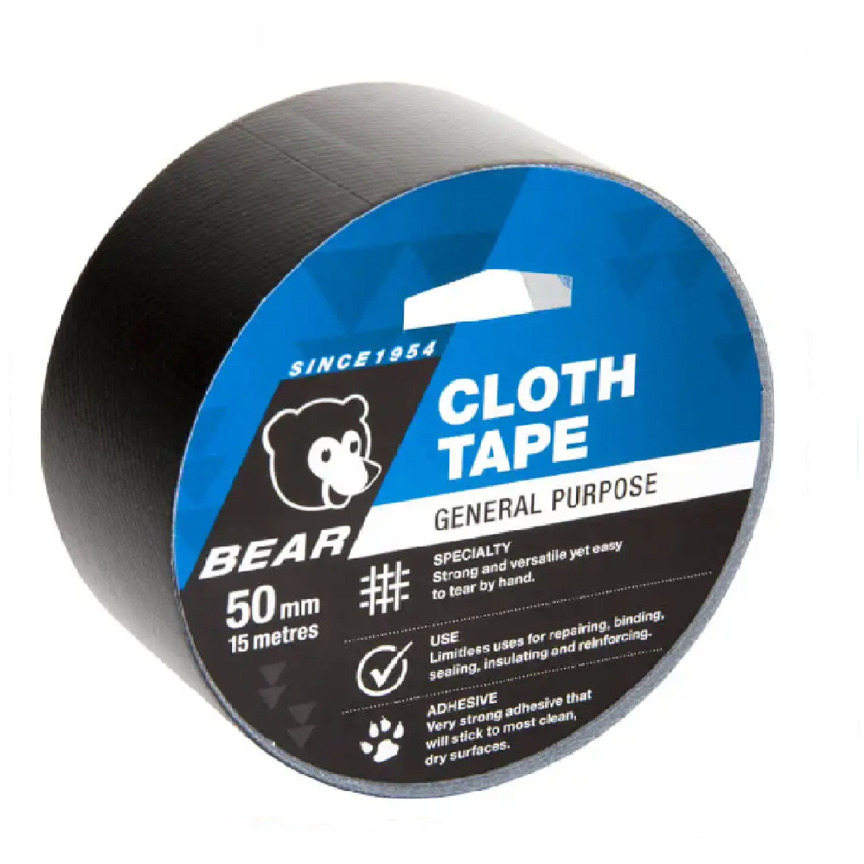BEAR General Purpose BLUE Cloth Tape 50MM X 15M