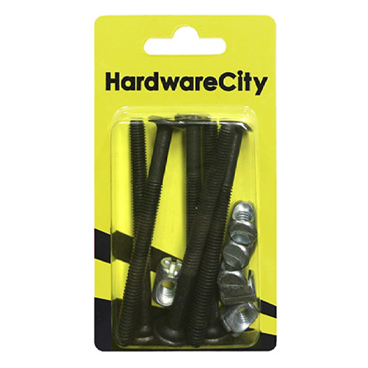 HardwareCity Furniture Bolt & Barrel Nut M6 X 90MM, 4PC/Pack