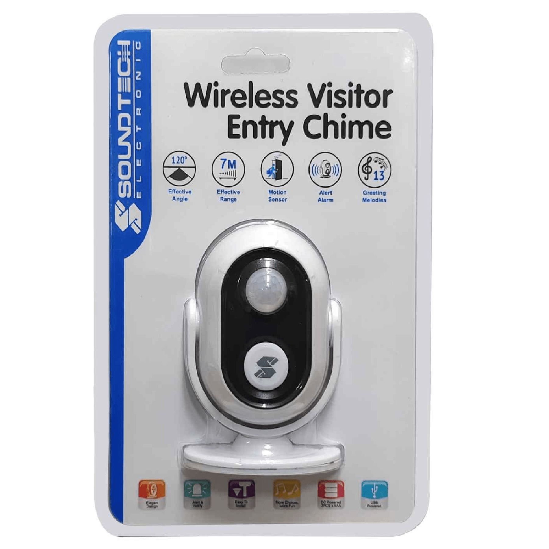 Soundteoh WIRELESS VISITOR ENTRY Door Chime VC88