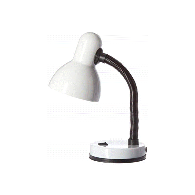 white desk lamp with led integrated bulb 40w Hardware Heaven