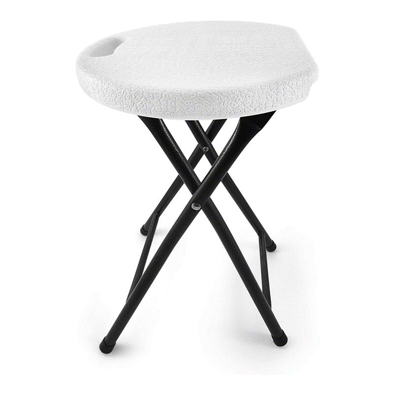 Folding Stool 31x45cm 31cm Diameter Top (Round) Hardware Heaven