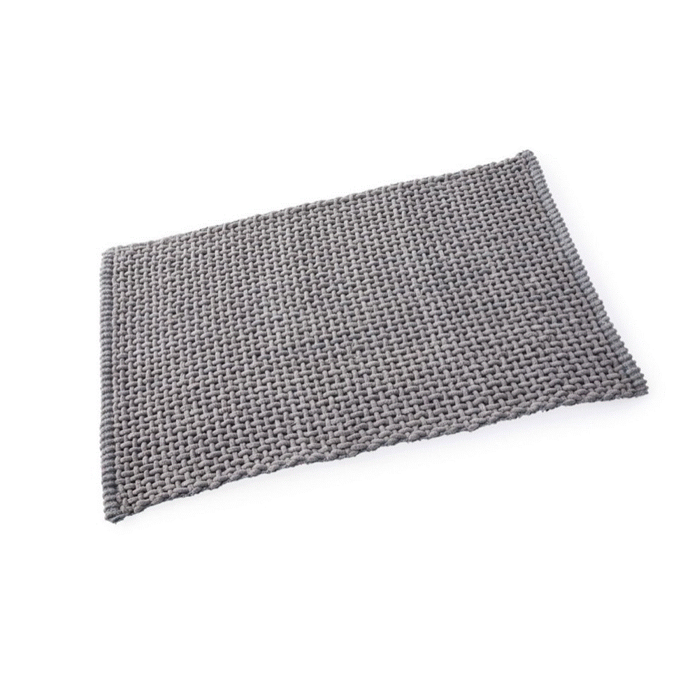 Blue Canyon Microfibre Loop Bath Mat Light Grey Hardware Heaven