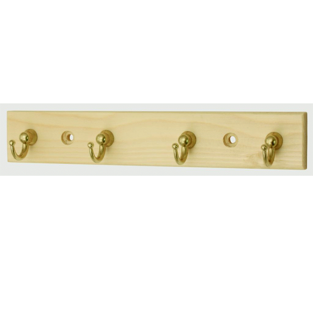 Select Cup Hook Pine Effect Key Tidy 4 Hook Hardware Heaven
