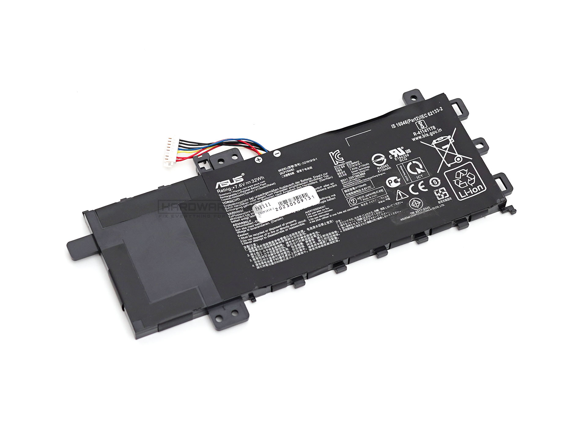แบตเตอรี่โน๊ตบุ๊คแท้ BATTERY C21N18181 ASUS X512D