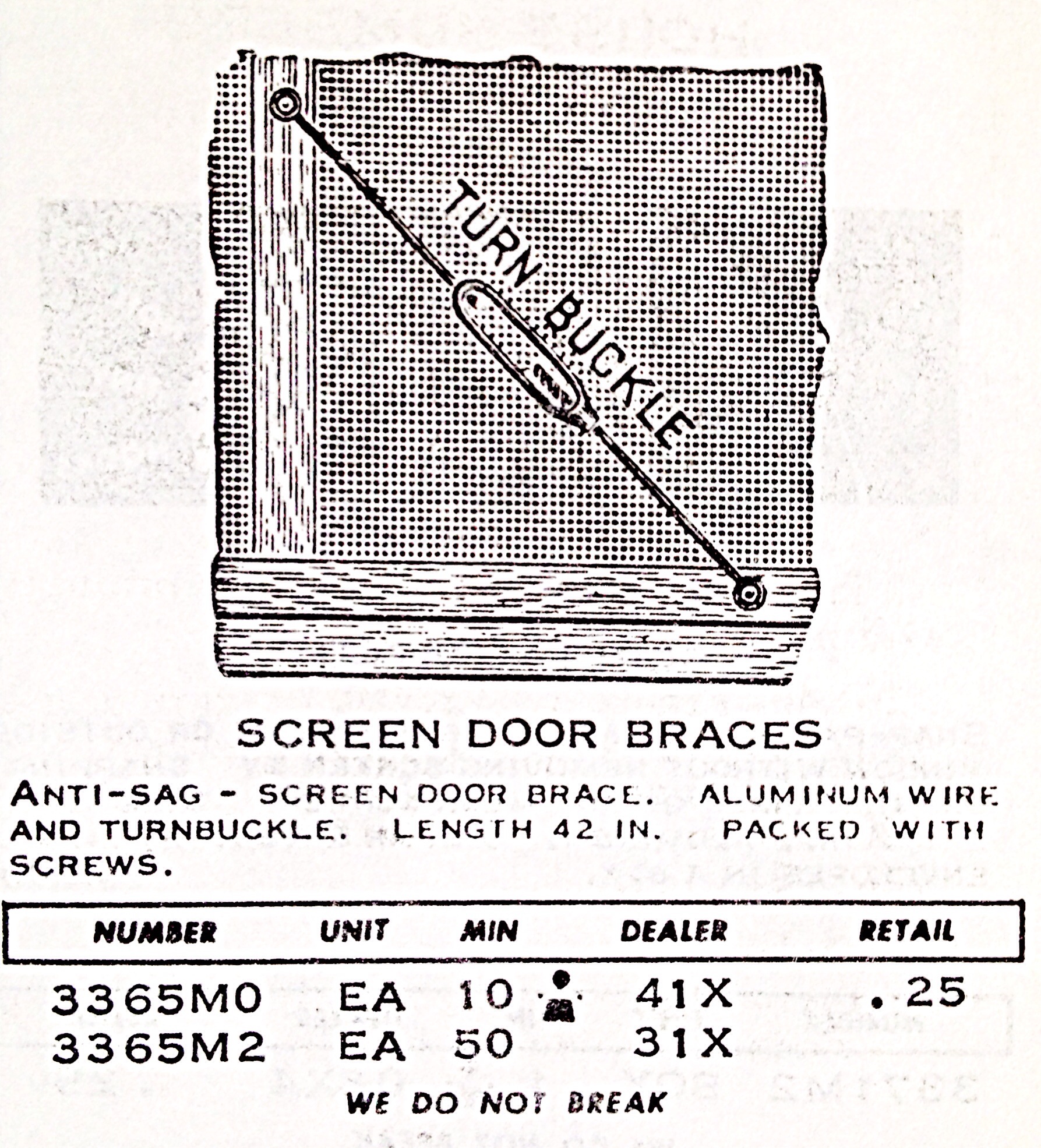 Screen Door Braces « Hardware Illustrated